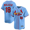 tocy St. Louis Cardinals #18 Jordan Walker Player Light Blue Home Limited Stitched Jerseys