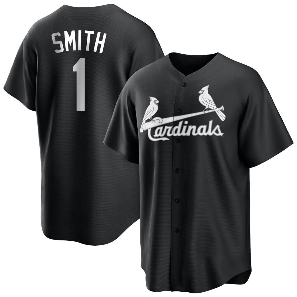 tocy St. Louis Cardinals #1 Ozzie Smith Player Black City Connect Home Limited Stitched Jerseys