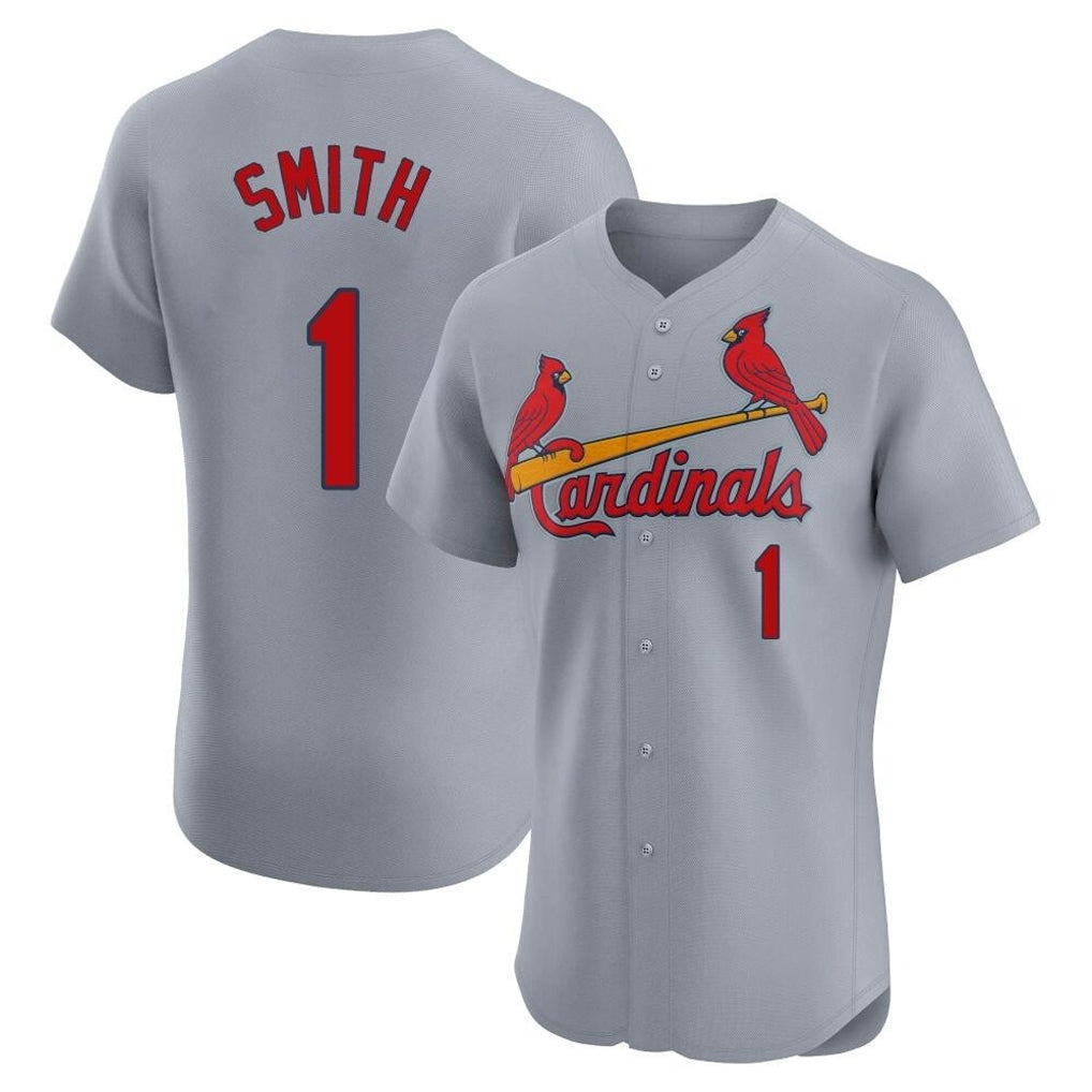 tocy St. Louis Cardinals #1 Ozzie Smith Player Gray Home Limited Elite Stitched Jerseys