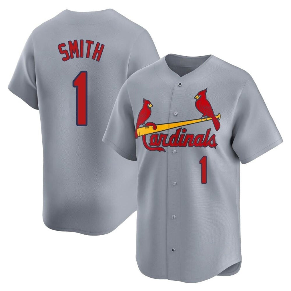 tocy St. Louis Cardinals #1 Ozzie Smith Player Gray Home Limited Stitched Jerseys
