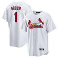 tocy St. Louis Cardinals #1 Ozzie Smith Player White Home Game Stitched Jerseys