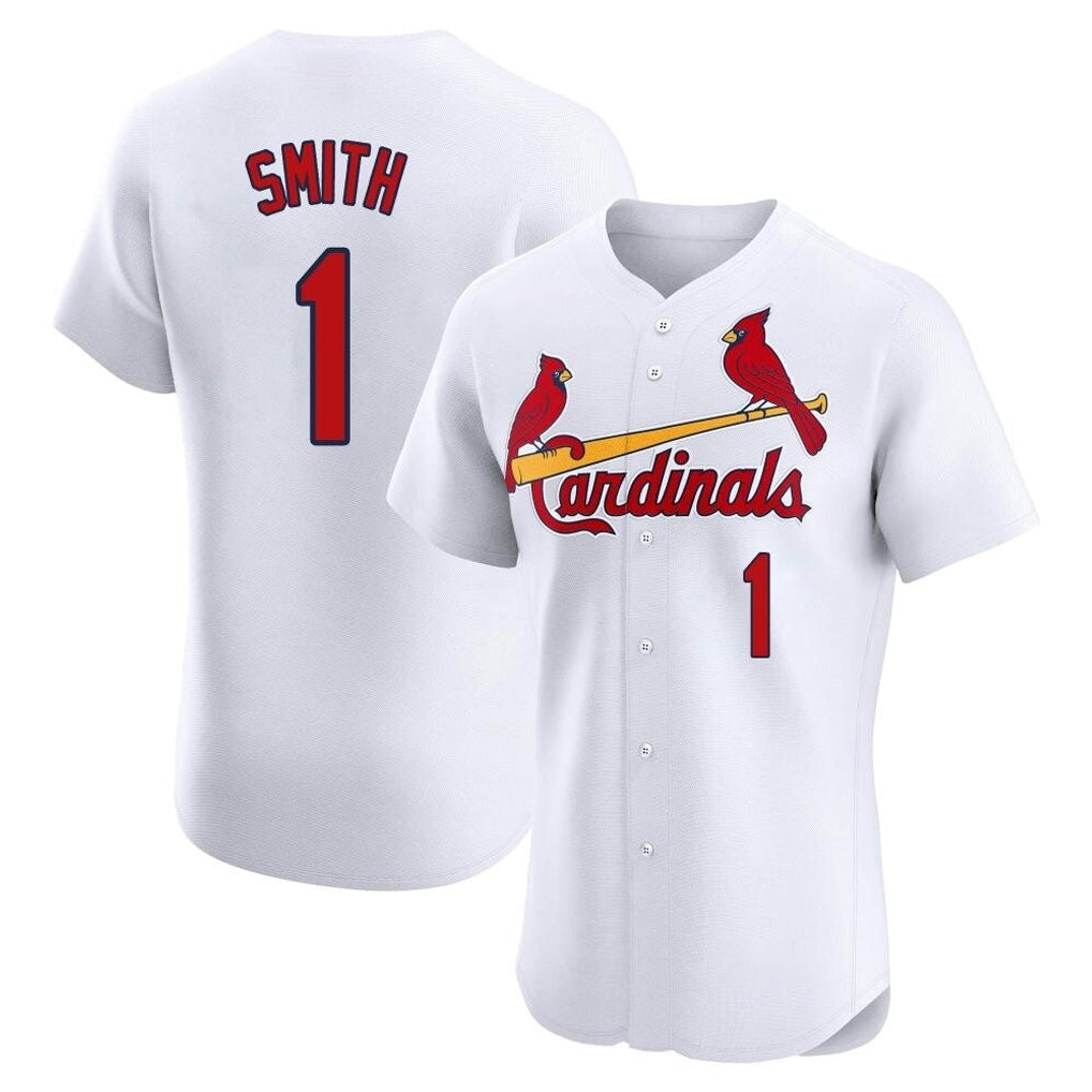 tocy St. Louis Cardinals #1 Ozzie Smith Player White Home Limited Elite Stitched Jerseys