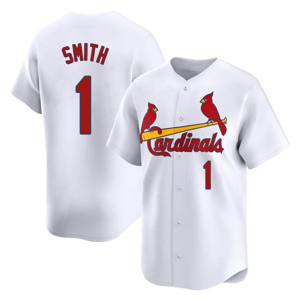 tocy St. Louis Cardinals #1 Ozzie Smith Player White Home Limited Stitched Jerseys