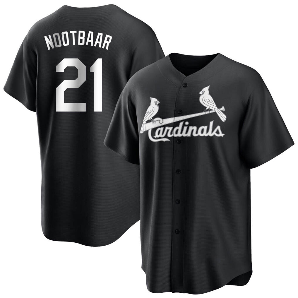 tocy St. Louis Cardinals #21 Lars Nootbaar Player Black City Connect Home Limited Stitched Jerseys