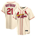 tocy St. Louis Cardinals #21 Lars Nootbaar Player Cream Home Game Stitched Jerseys
