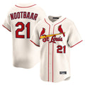 tocy St. Louis Cardinals #21 Lars Nootbaar Player Cream Home Limited Stitched Jerseys