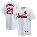 tocy St. Louis Cardinals #21 Lars Nootbaar Player White Home Game Stitched Jerseys