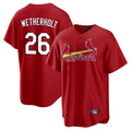 tocy St. Louis Cardinals #26 JJ Wetherholt Player Red Home Game Stitched Jerseys