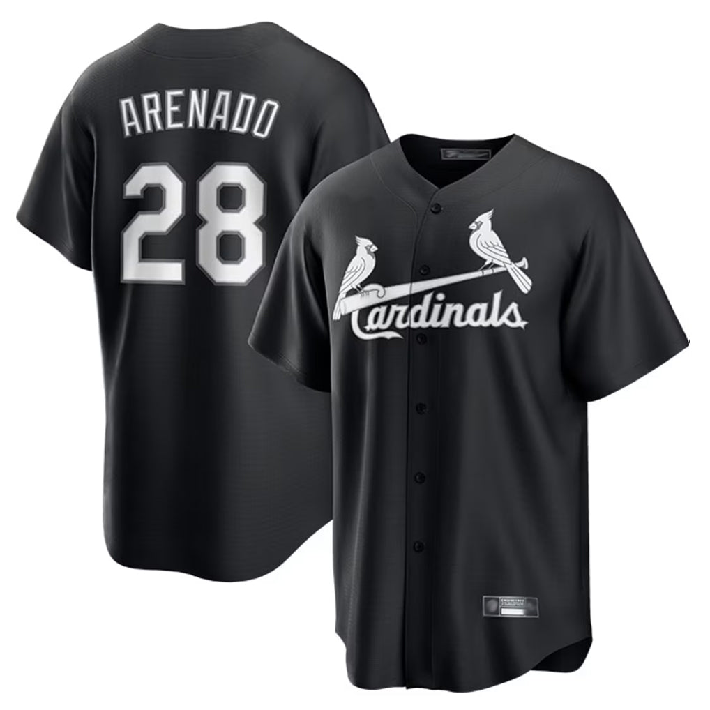 tocy St. Louis Cardinals #28 Nolan Arenado Player Black City Connect Home Limited Stitched Jerseys