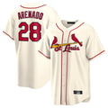 tocy St. Louis Cardinals #28 Nolan Arenado Player Cream Home Game Stitched Jerseys