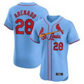 tocy St. Louis Cardinals #28 Nolan Arenado Player Light Blue Home Limited Elite Stitched Jerseys