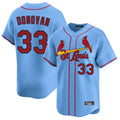 tocy St. Louis Cardinals #33 Brendan Donovan Player Light Blue Home Limited Stitched Jerseys