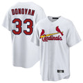 tocy St. Louis Cardinals #33 Brendan Donovan Player White Home Game Stitched Jerseys