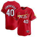 tocy St. Louis Cardinals #40 Willson Contreras Player Red City Connect Limited Stitched Jerseys