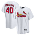 tocy St. Louis Cardinals #40 Willson Contreras Player White Home Game Stitched Jerseys