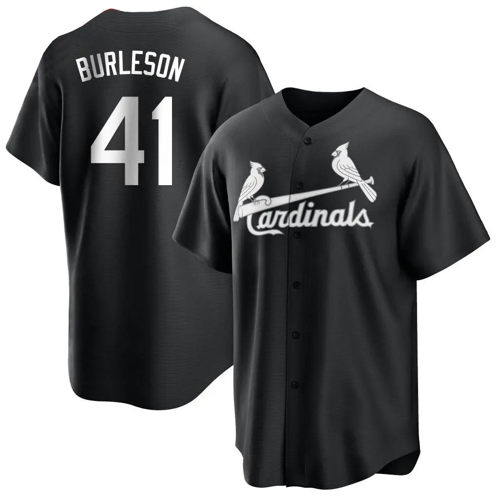 tocy St. Louis Cardinals #41 Alec Burlesona Player Black City Connect Home Limited Stitched Jerseys