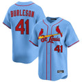 tocy St. Louis Cardinals #41 Alec Burlesona Player Light Blue Home Limited Stitched Jerseys