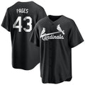 tocy St. Louis Cardinals #43 Pedro Pages Player Black City Connect Home Limited Stitched Jerseys