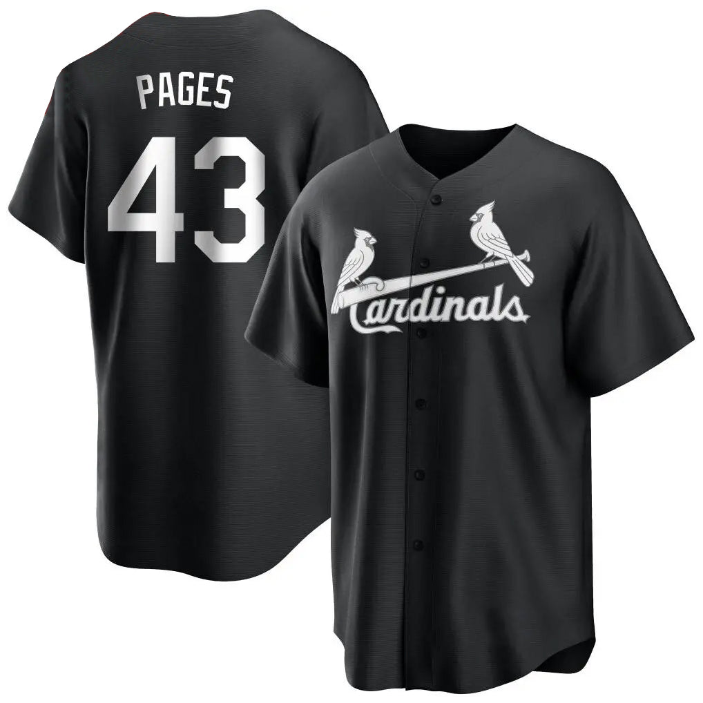 tocy St. Louis Cardinals #43 Pedro Pages Player Black City Connect Home Limited Stitched Jerseys