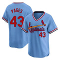 tocy St. Louis Cardinals #43 Pedro Pages Player Light Blue City Connect Home T-shirt Stitched Jerseys