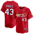 tocy St. Louis Cardinals #43 Pedro Pages Player Red City Connect Limited Stitched Jerseys
