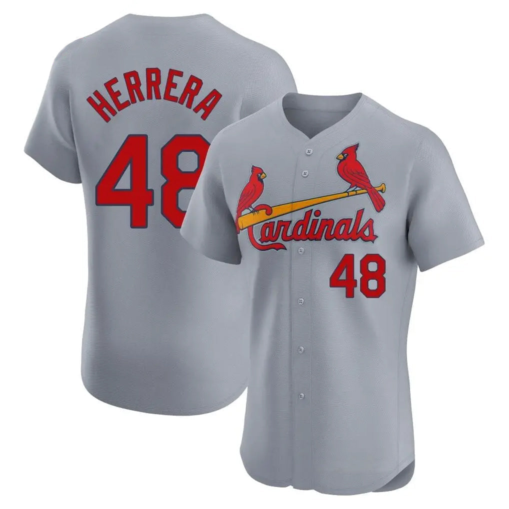 tocy St. Louis Cardinals #48 Ivan Herrera Player Gray Home Limited Elite Stitched Jerseys