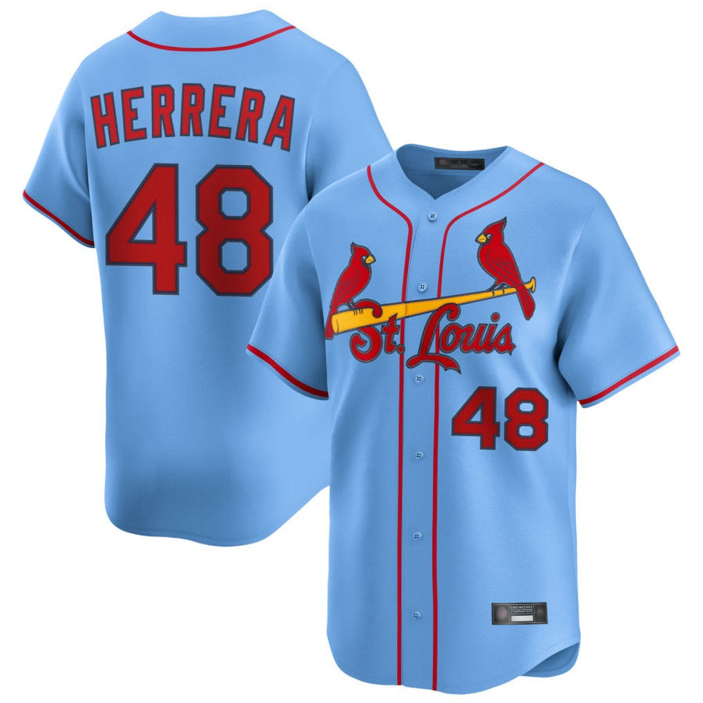 tocy St. Louis Cardinals #48 Ivan Herrera Player Light Blue  Home Limited Stitched Jerseys
