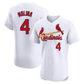 tocy St. Louis Cardinals #4 Yadier Molina Player White Home Limited Elite Stitched Jerseys
