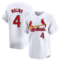 tocy St. Louis Cardinals #4 Yadier Molina Player White Home Limited Stitched Jerseys