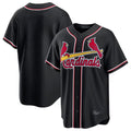 tocy St. Louis Cardinals Blank Player Black Replica Carbon Fashion Stitched Jerseys