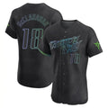 tocy T.Bay Rays #18 Shane McClanahan Player Black City Connect Home Limited Elite Stitched Jerseys