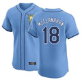 tocy T.Bay Rays #18 Shane McClanahan Player Light Blue Home Limited Stitched Jerseys