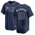 tocy T.Bay Rays #18 Shane McClanahan Player Navy Home Limited Stitched Jerseys