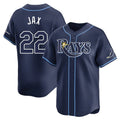 tocy T.Bay Rays #22 Griffin Jax Player Navy Home Limited Stitched Jerseys