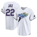 tocy T.Bay Rays #22 Griffin Jax Player White City Connect Home Stitched Jerseys