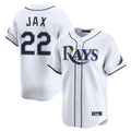 tocy T.Bay Rays #22 Griffin Jax Player White Home Limited Stitched Jerseys