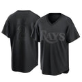 tocy T.Bay Rays #2 Yandy Diaz Player Black Home Game Stitched Jerseys