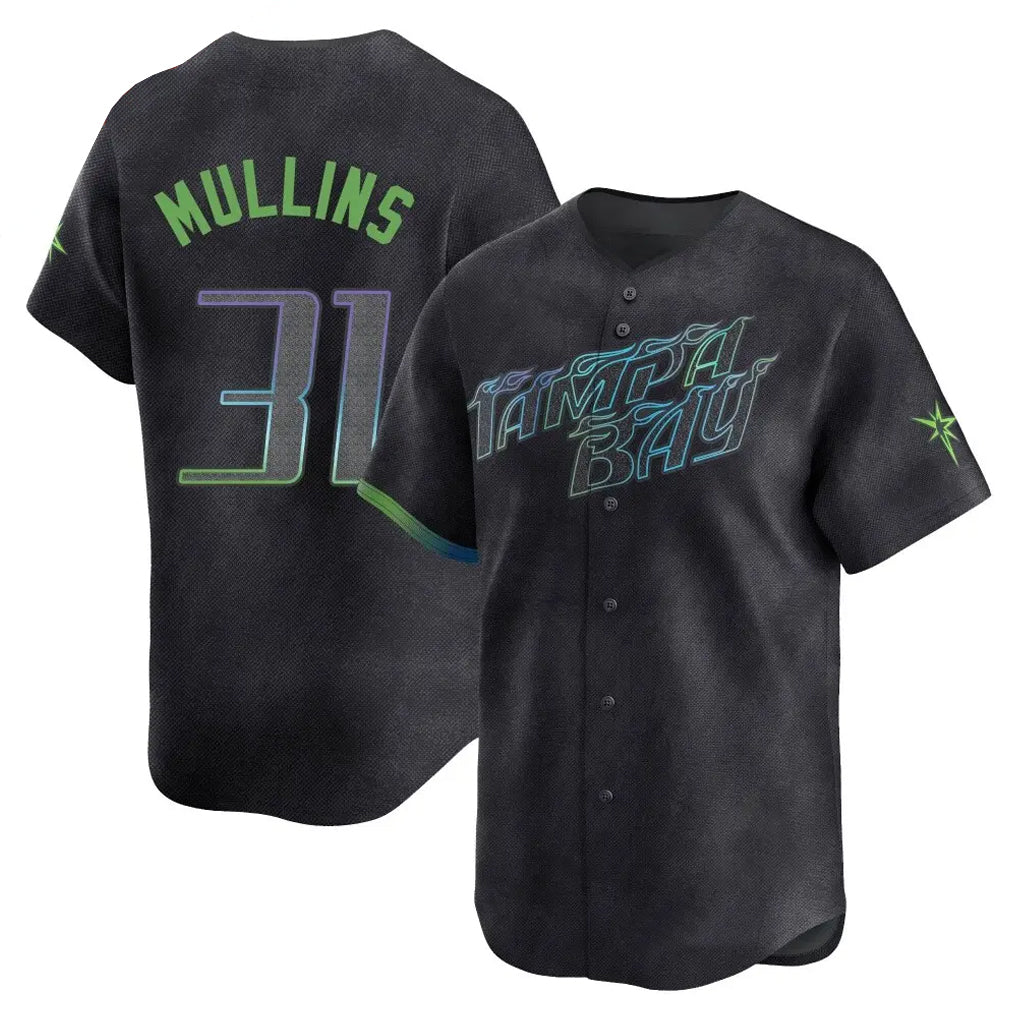 tocy T.Bay Rays #31 Cedric Mullins Player Black City Connect Home Limited Stitched Jerseys