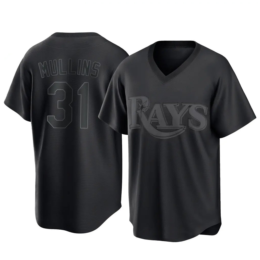 tocy T.Bay Rays #31 Cedric Mullins Player Black Home Game Stitched Jerseys