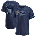 tocy T.Bay Rays #31 Cedric Mullins Player Navy Home Limited Elite Stitched Jerseys