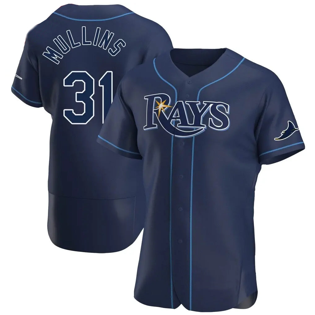 tocy T.Bay Rays #31 Cedric Mullins Player Navy Home Limited Elite Stitched Jerseys