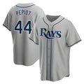 tocy T.Bay Rays #44 Ryan Pepiot Player Gray Home Game Stitched Jerseys