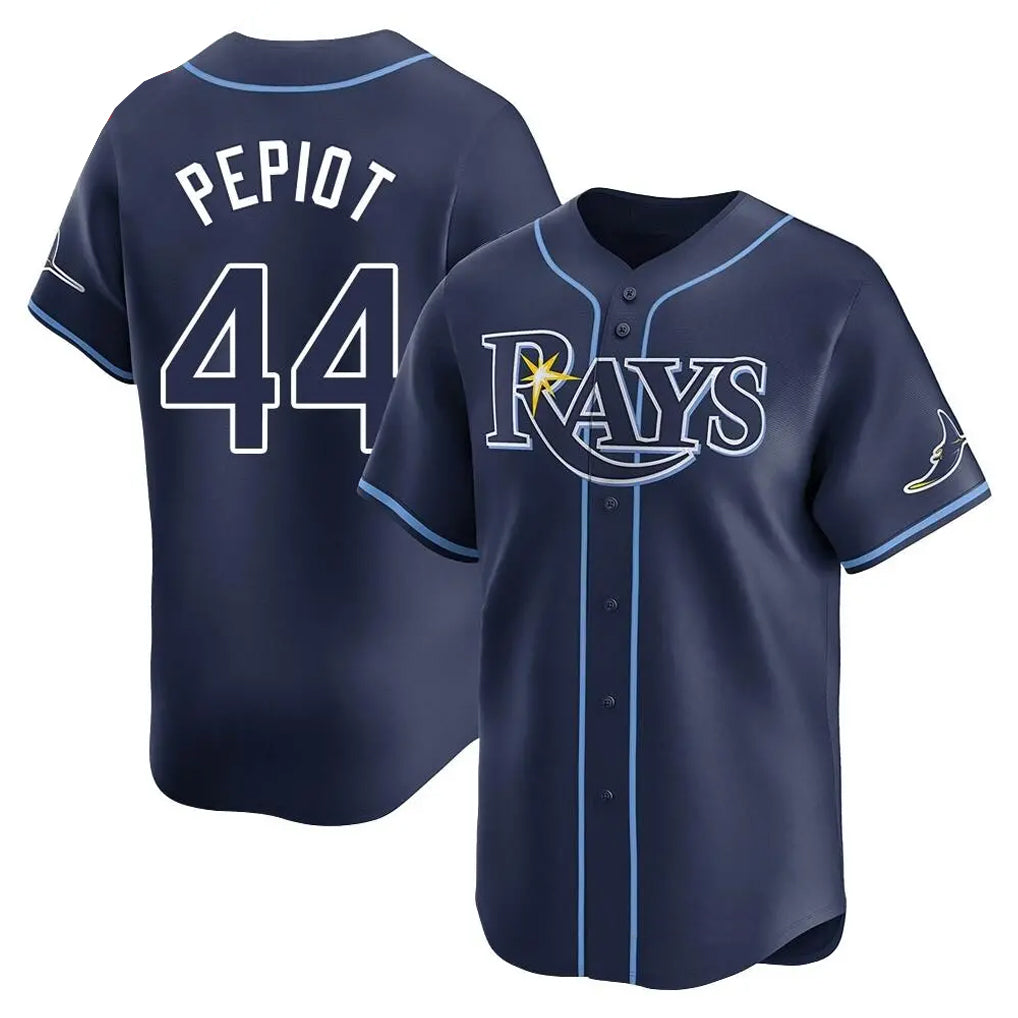 tocy T.Bay Rays #44 Ryan Pepiot Player Navy Home Limited Stitched Jerseys