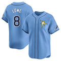 tocy T.Bay Rays #8 Brandon Lowe Player Light Blue Home Limited Stitched Jerseys