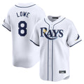 tocy T.Bay Rays #8 Brandon Lowe Player White Home Limited Stitched Jerseys