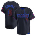 tocy T.Blue Jays #0 Andres Gimenez Player Black City Connect Limited Stitched Jerseys