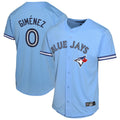 tocy T.Blue Jays #0 Andres Gimenez Player Blue Home Game Stitched Jerseys