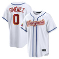 tocy T.Blue Jays #0 Andres Gimenez Player White 2026 World Series Classic Limited Stitched Jerseys
