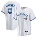tocy T.Blue Jays #0 Andres Gimenez Player White Home Game Stitched Jerseys