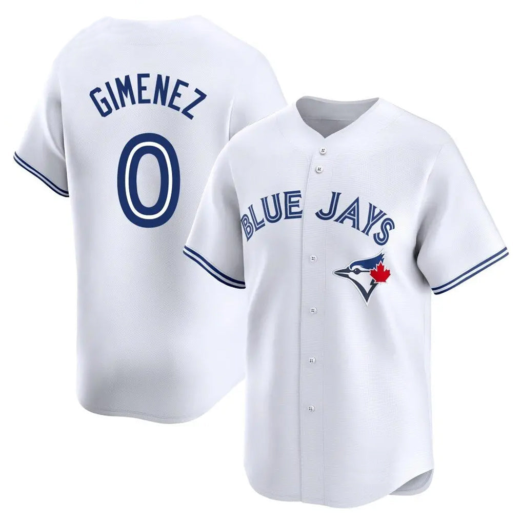 tocy T.Blue Jays #0 Andres Gimenez Player White Home Limited Stitched Jerseys